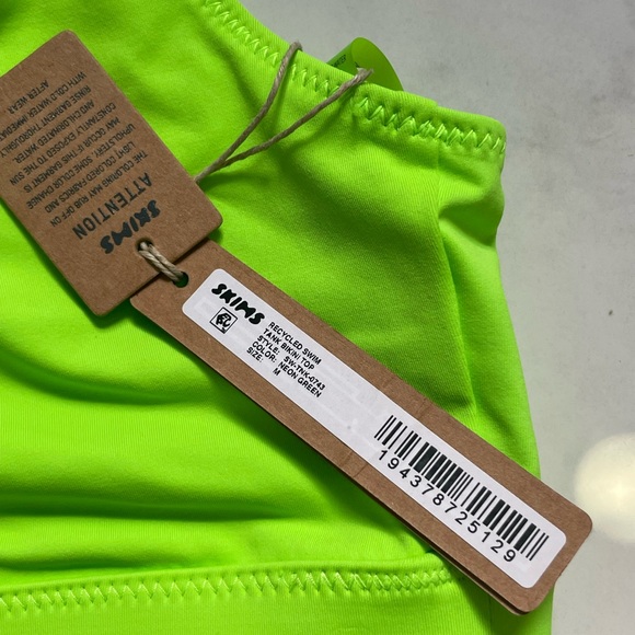 SKIMS bright neon green bikini set Size medium - Picture 10 of 12